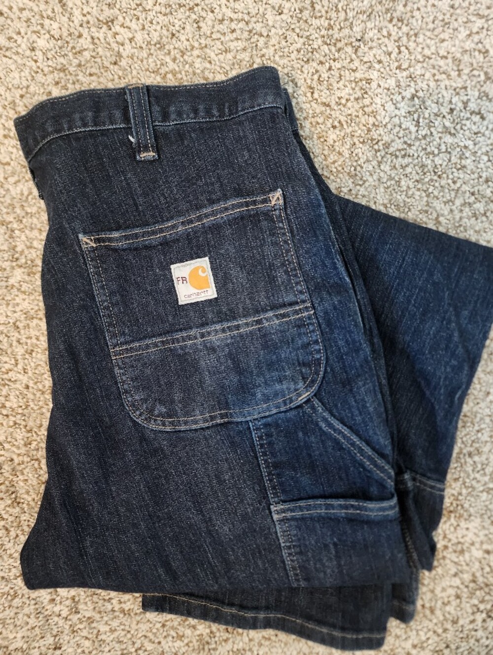 Carhartt FR Jeans Men's Fire Resistant Workwear Carpenter Denim CAT 2 38x30 NWT